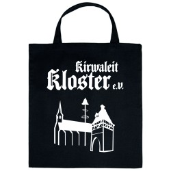 Baumwolltasche schwarz 38x42cm - Kirwaleit Kloster e.V.