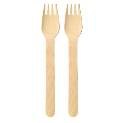 Holzgabel Einweg 16,5cm - 100 St.