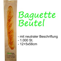1.000 Baguette Beutel