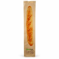 1.000 Baguettebeutel aus Kraftpapier – 12+5 × 58 cm