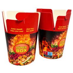 500 Dönerboxen – 16 oz, neutral bedruckt 500 Dönerboxen – 16 oz, neutral bedruckt
