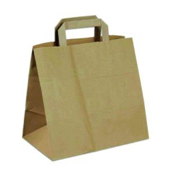 250 Papiertragetaschen 26+17x26cm braun