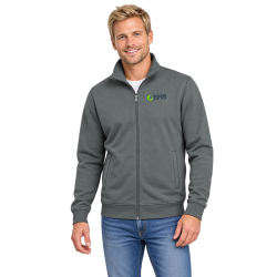 Elektro Lutter Sweatjacke mit Stehkragen und Sticklogo Elektro Lutter Sweatjacke mit Stehkragen und Sticklogo