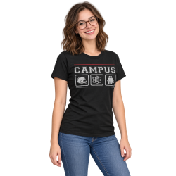 Campus T-Shirt – Uni-Motiv mit Wissenschafts-Symbolen Campus T-Shirt – Uni-Motiv mit Wissenschafts-Symbolen