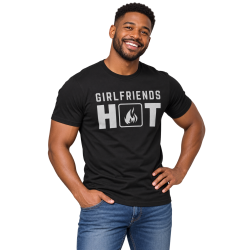 Girlfriends Hot T-Shirt – Schriftzug mit Flamme Girlfriends Hot T-Shirt – Schriftzug mit Flamme