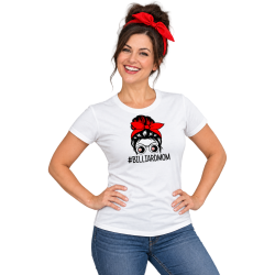 Billard Damen T-Shirt – Billiardmom mit rotem Haarband Billard Damen T-Shirt – Billiardmom mit rotem Haarband