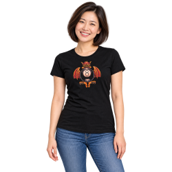 Billard Damen T-Shirt – Gekrönte 8 mit Flügeln Billard Damen T-Shirt – Gekrönte 8 mit Flügeln