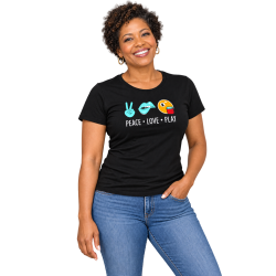 Billard Damen T-Shirt – Peace Love Play Billard Damen T-Shirt – Peace Love Play