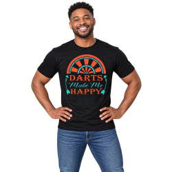 Dart T-Shirt – Darts Make Me Happy Dart T-Shirt – Darts Make Me Happy