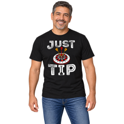 Dart T-Shirt – Just Tip mit Dartscheibe Dart T-Shirt – Just Tip mit Dartscheibe
