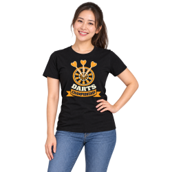 Dart T-Shirt – Darts Championship in Goldoptik Dart T-Shirt – Darts Championship in Goldoptik